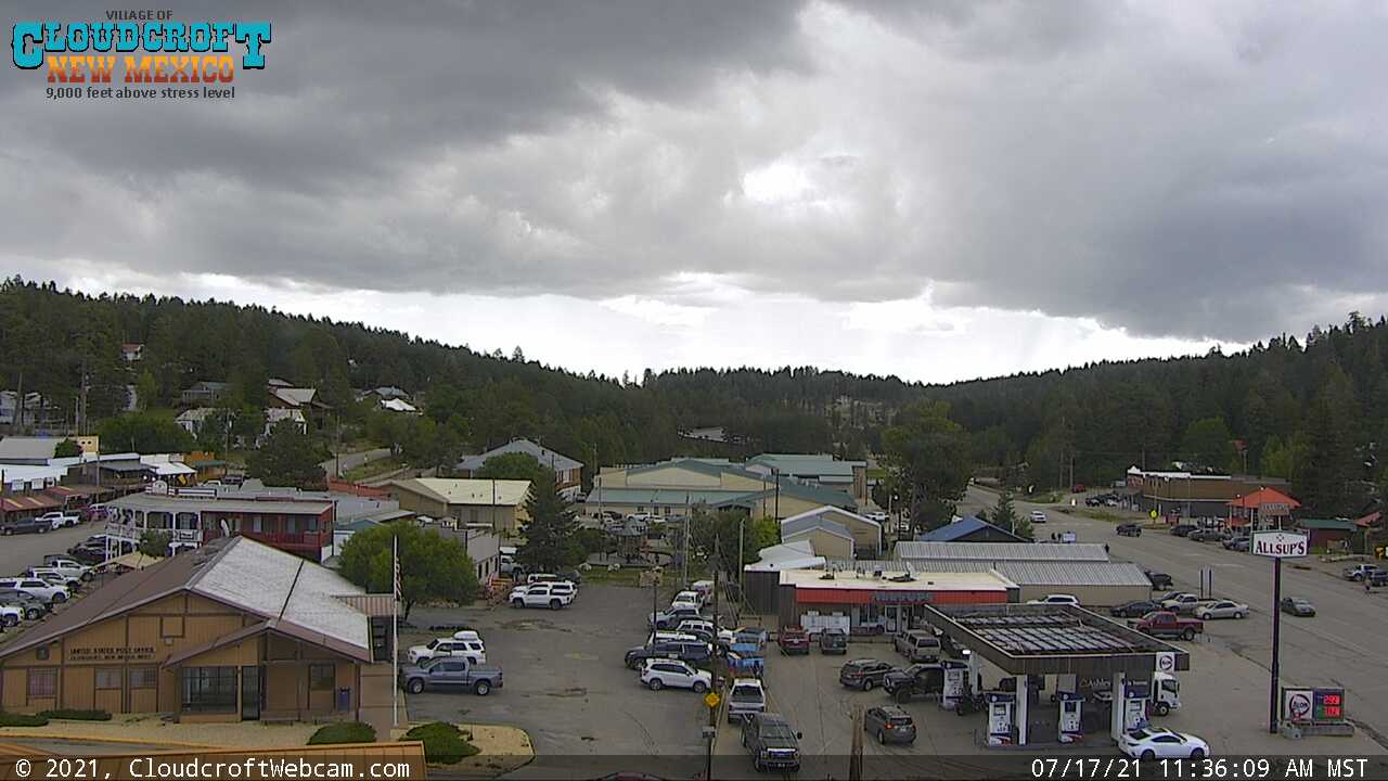 USA Cloudcroft Panorama from above live camera